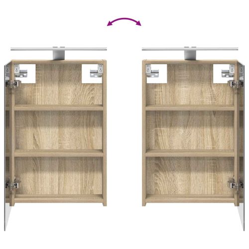 Комплект шкафове за баня с рафт 3 pcs 100 x 10,5 x 60,5 см