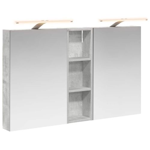 Комплект шкафове за баня с рафт 3 pcs 100 x 10,5 x 60,5 см