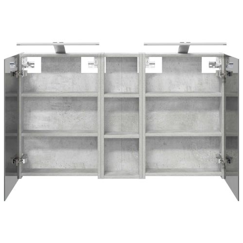 Комплект шкафове за баня с рафт 3 pcs 100 x 10,5 x 60,5 см