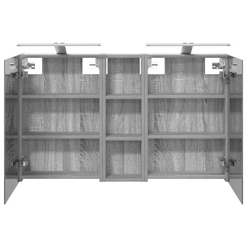 Комплект шкафове за баня с рафт 3 pcs 100 x 10,5 x 60,5 см