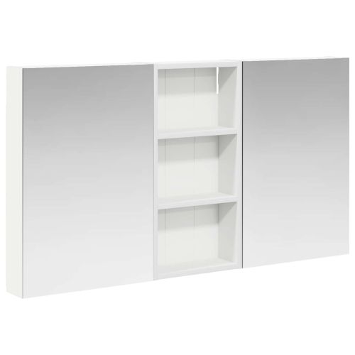 Комплект шкафове за баня с рафт 3 pcs 110 x 10,5 x 60,5 см