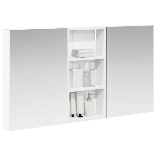 Комплект шкафове за баня с рафт 3 pcs 110 x 10,5 x 60,5 см