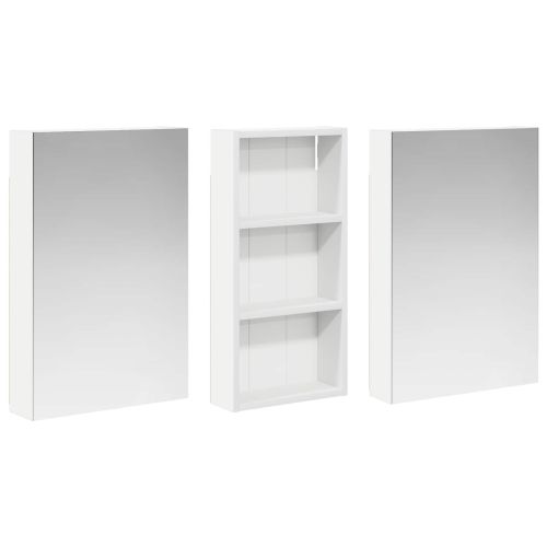 Комплект шкафове за баня с рафт 3 pcs 110 x 10,5 x 60,5 см