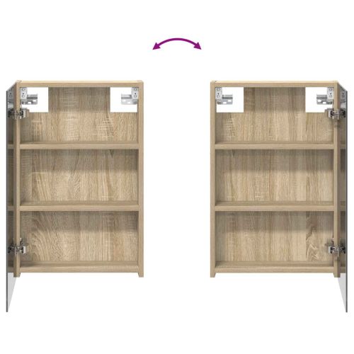 Комплект шкафове за баня с рафт 3 pcs 110 x 10,5 x 60,5 см