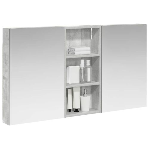 Комплект шкафове за баня с рафт 3 pcs 110 x 10,5 x 60,5 см