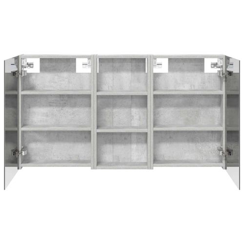 Комплект шкафове за баня с рафт 3 pcs 110 x 10,5 x 60,5 см