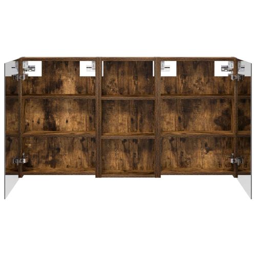 Комплект шкафове за баня с рафт 3 pcs 110 x 10,5 x 60,5 см