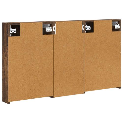 Комплект шкафове за баня с рафт 3 pcs 110 x 10,5 x 60,5 см