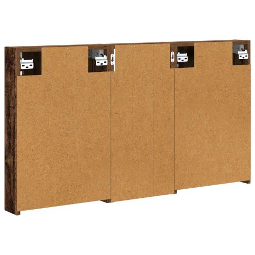 Комплект шкафове за баня с рафт 3 pcs 110 x 10,5 x 60,5 см