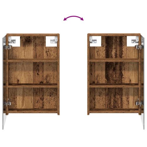 Комплект шкафове за баня с рафт 3 pcs 110 x 10,5 x 60,5 см