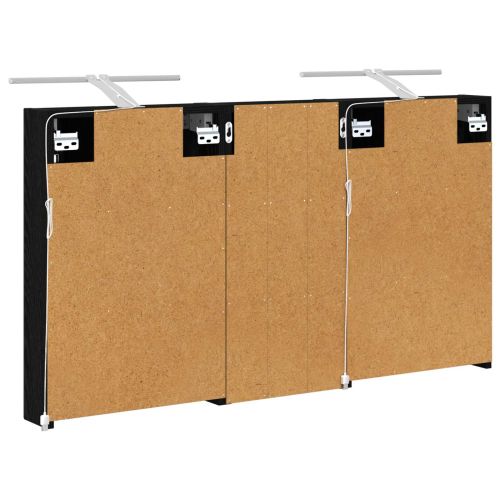 Комплект шкафове за баня с рафт 3 pcs 110 x 10,5 x 60,5 см