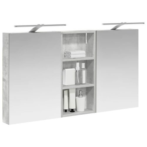 Комплект шкафове за баня с рафт 3 pcs 110 x 10,5 x 60,5 см