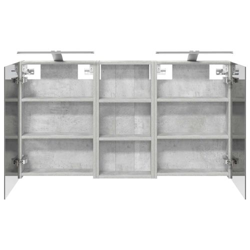 Комплект шкафове за баня с рафт 3 pcs 110 x 10,5 x 60,5 см