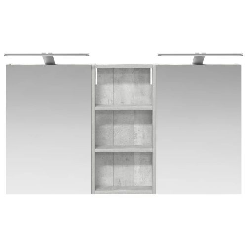 Комплект шкафове за баня с рафт 3 pcs 110 x 10,5 x 60,5 см