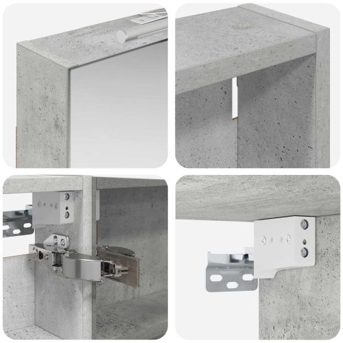 Комплект шкафове за баня с рафт 3 pcs 110 x 10,5 x 60,5 см