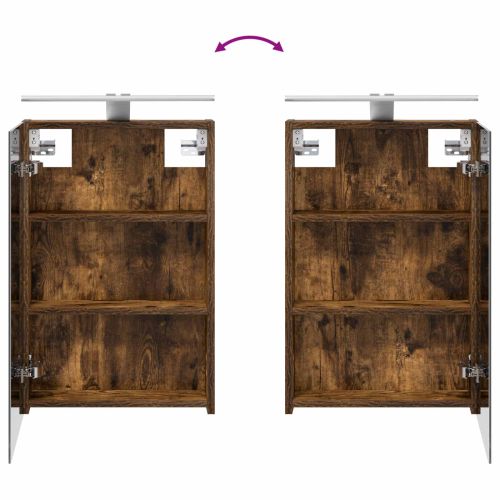 Комплект шкафове за баня с рафт 3 pcs 110 x 10,5 x 60,5 см