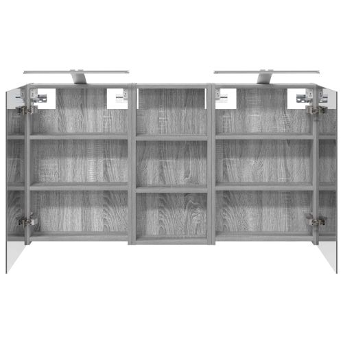 Комплект шкафове за баня с рафт 3 pcs 110 x 10,5 x 60,5 см