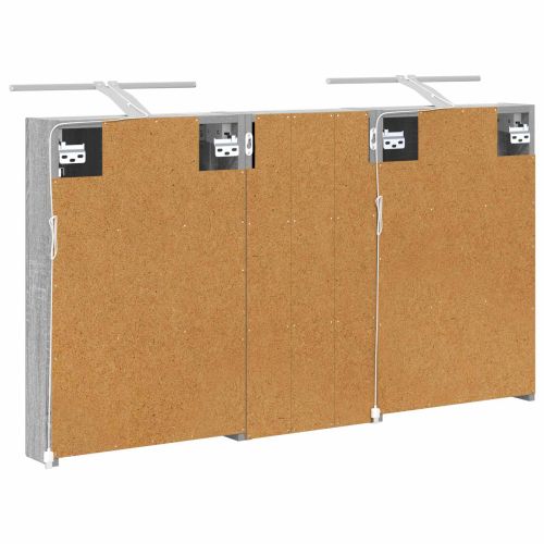 Комплект шкафове за баня с рафт 3 pcs 110 x 10,5 x 60,5 см