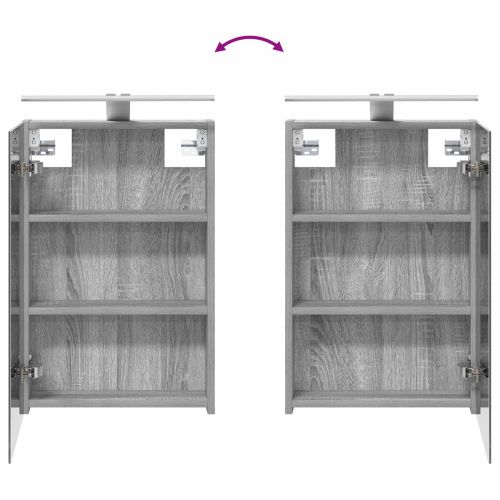 Комплект шкафове за баня с рафт 3 pcs 110 x 10,5 x 60,5 см