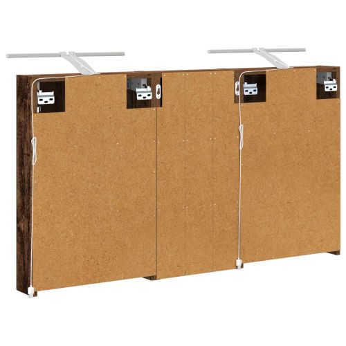 Комплект шкафове за баня с рафт 3 pcs 110 x 10,5 x 60,5 см