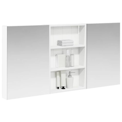 Комплект шкафове за баня с рафт 3 pcs 120 x 10,5 x 60,5 см