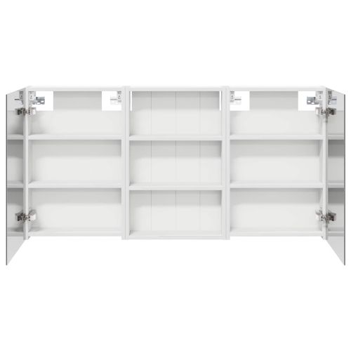 Комплект шкафове за баня с рафт 3 pcs 120 x 10,5 x 60,5 см