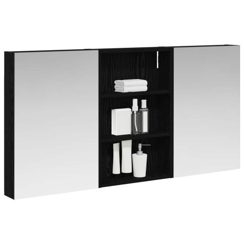 Комплект шкафове за баня с рафт 3 pcs 120 x 10,5 x 60,5 см