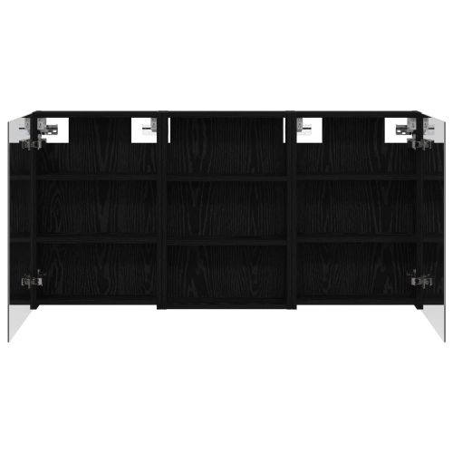 Комплект шкафове за баня с рафт 3 pcs 120 x 10,5 x 60,5 см