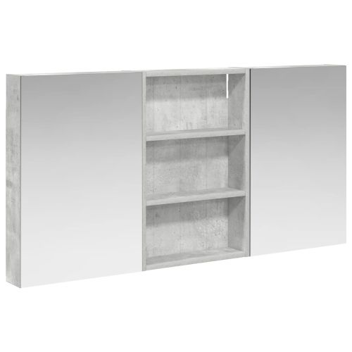 Комплект шкафове за баня с рафт 3 pcs 120 x 10,5 x 60,5 см