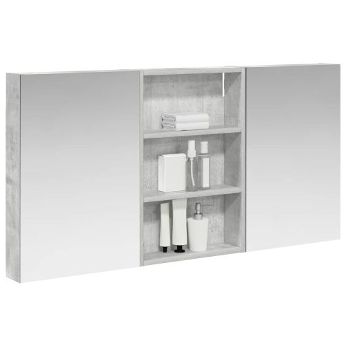 Комплект шкафове за баня с рафт 3 pcs 120 x 10,5 x 60,5 см