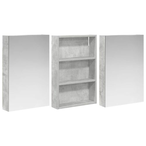 Комплект шкафове за баня с рафт 3 pcs 120 x 10,5 x 60,5 см