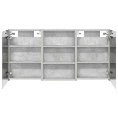 Комплект шкафове за баня с рафт 3 pcs 120 x 10,5 x 60,5 см