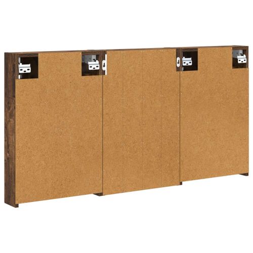 Комплект шкафове за баня с рафт 3 pcs 120 x 10,5 x 60,5 см