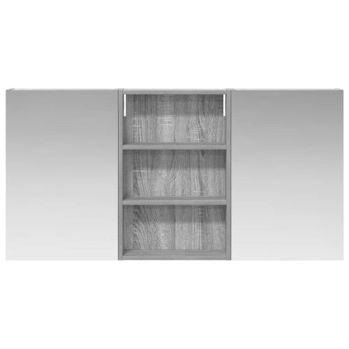 Комплект шкафове за баня с рафт 3 pcs 120 x 10,5 x 60,5 см