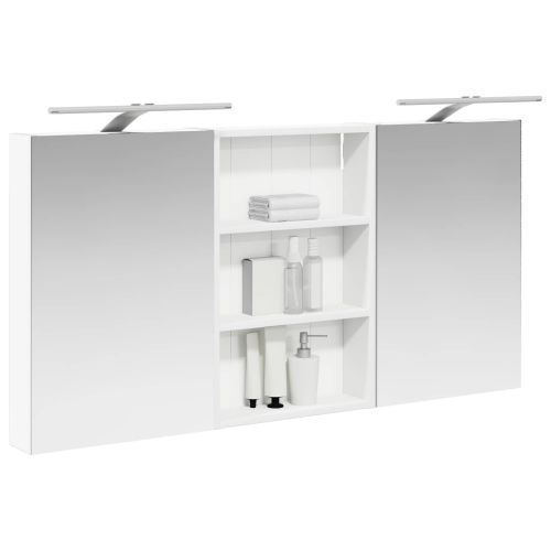 Комплект шкафове за баня с рафт 3 pcs 120 x 10,5 x 60,5 см