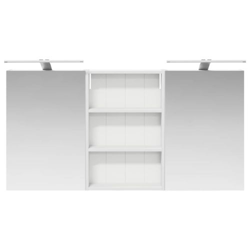 Комплект шкафове за баня с рафт 3 pcs 120 x 10,5 x 60,5 см