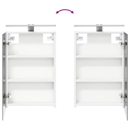 Комплект шкафове за баня с рафт 3 pcs 120 x 10,5 x 60,5 см