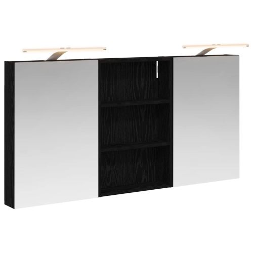 Комплект шкафове за баня с рафт 3 pcs 120 x 10,5 x 60,5 см