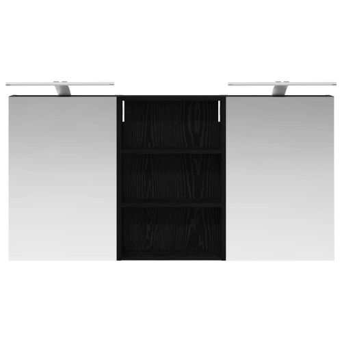 Комплект шкафове за баня с рафт 3 pcs 120 x 10,5 x 60,5 см