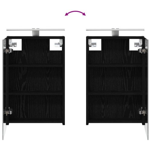 Комплект шкафове за баня с рафт 3 pcs 120 x 10,5 x 60,5 см