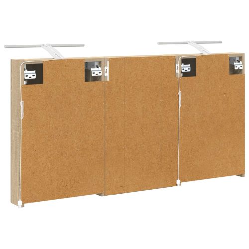 Комплект шкафове за баня с рафт 3 pcs 120 x 10,5 x 60,5 см