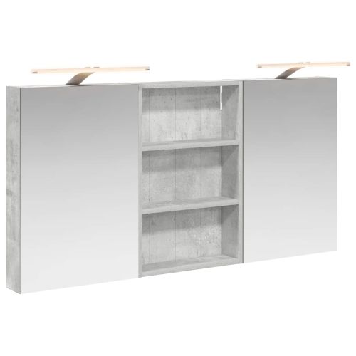 Комплект шкафове за баня с рафт 3 pcs 120 x 10,5 x 60,5 см