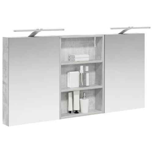 Комплект шкафове за баня с рафт 3 pcs 120 x 10,5 x 60,5 см