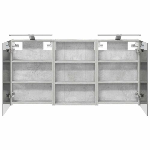 Комплект шкафове за баня с рафт 3 pcs 120 x 10,5 x 60,5 см