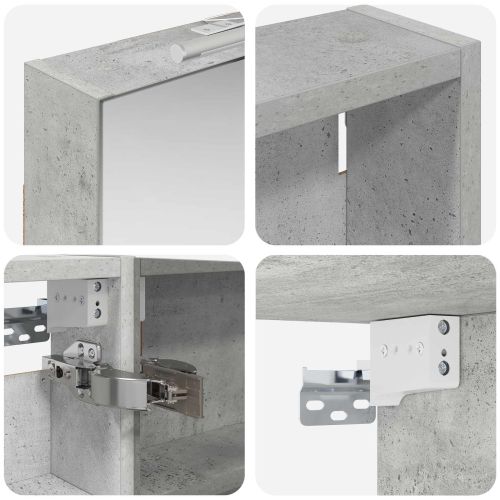 Комплект шкафове за баня с рафт 3 pcs 120 x 10,5 x 60,5 см