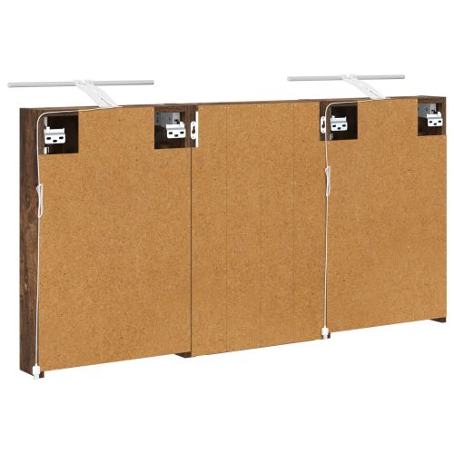 Комплект шкафове за баня с рафт 3 pcs 120 x 10,5 x 60,5 см