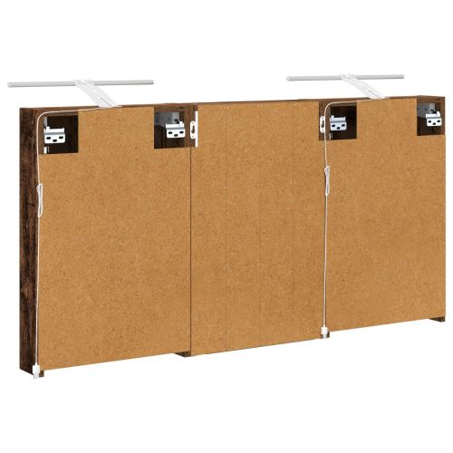 Комплект шкафове за баня с рафт 3 pcs 120 x 10,5 x 60,5 см