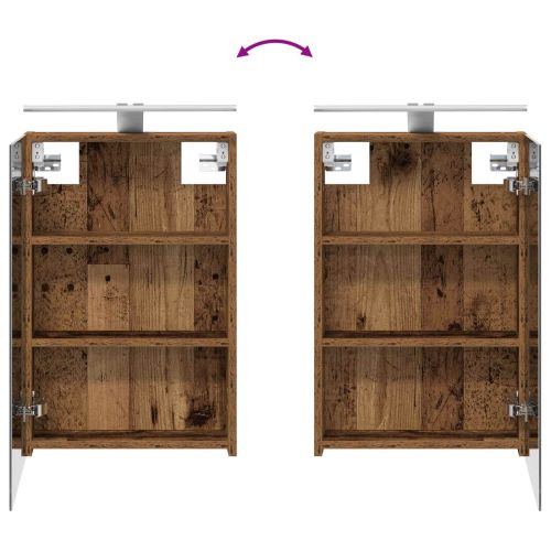 Комплект шкафове за баня с рафт 3 pcs 120 x 10,5 x 60,5 см