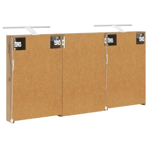 Комплект шкафове за баня с рафт 3 pcs 120 x 10,5 x 60,5 см