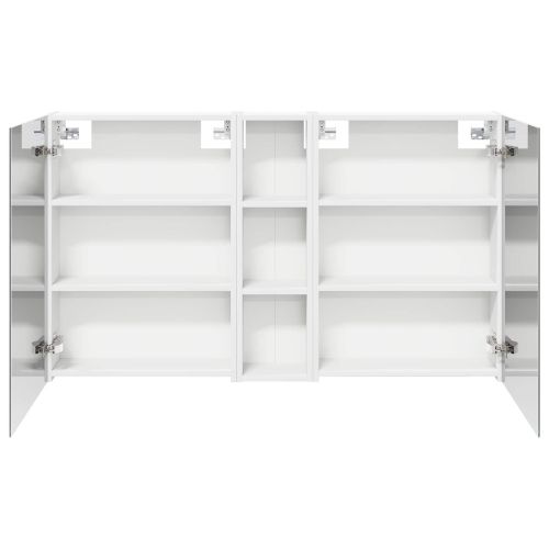 Комплект шкафове за баня с рафт 3 pcs 120 x 14,5 x 70 см